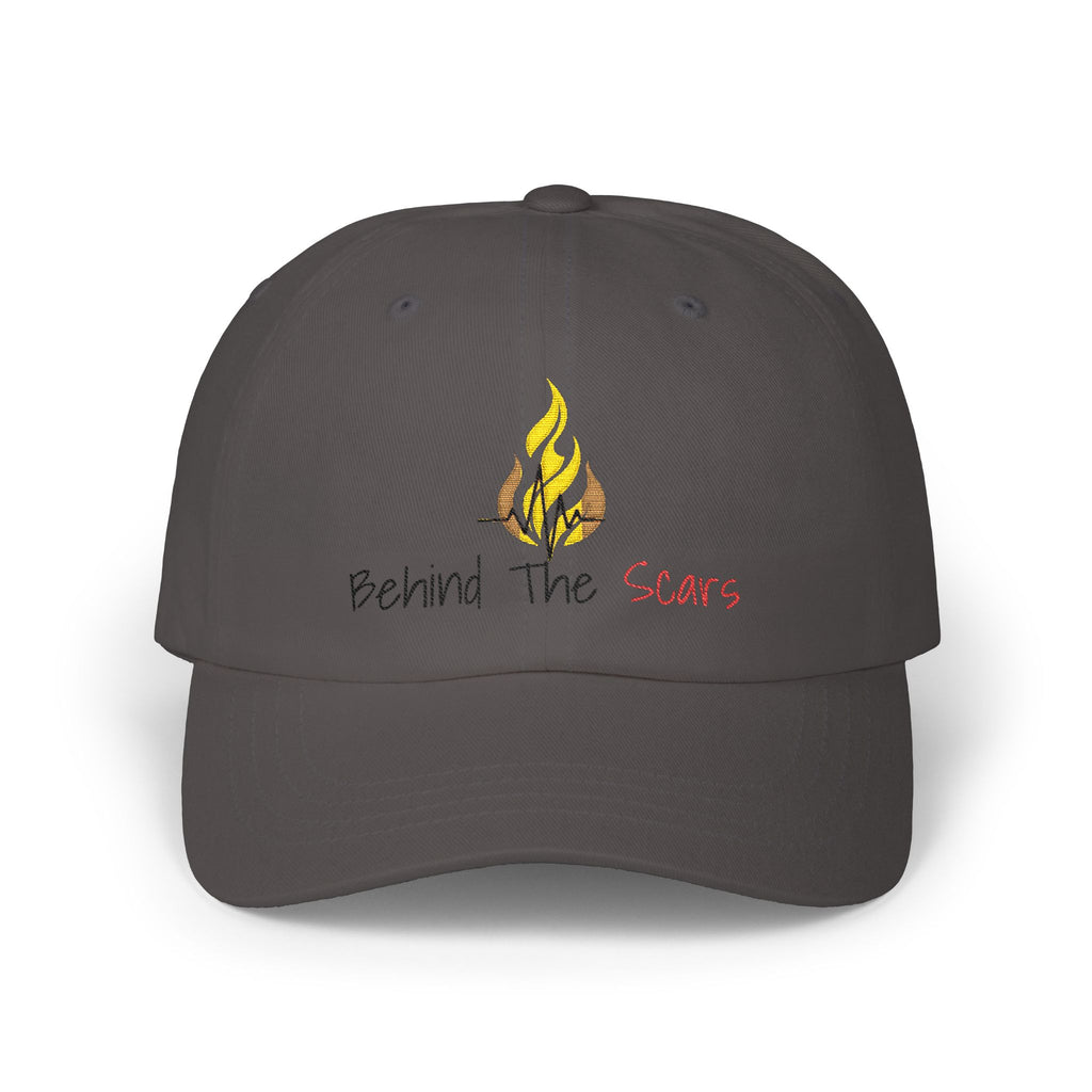 Dad Cap — Behind The Scars Flame Embroidered Hat