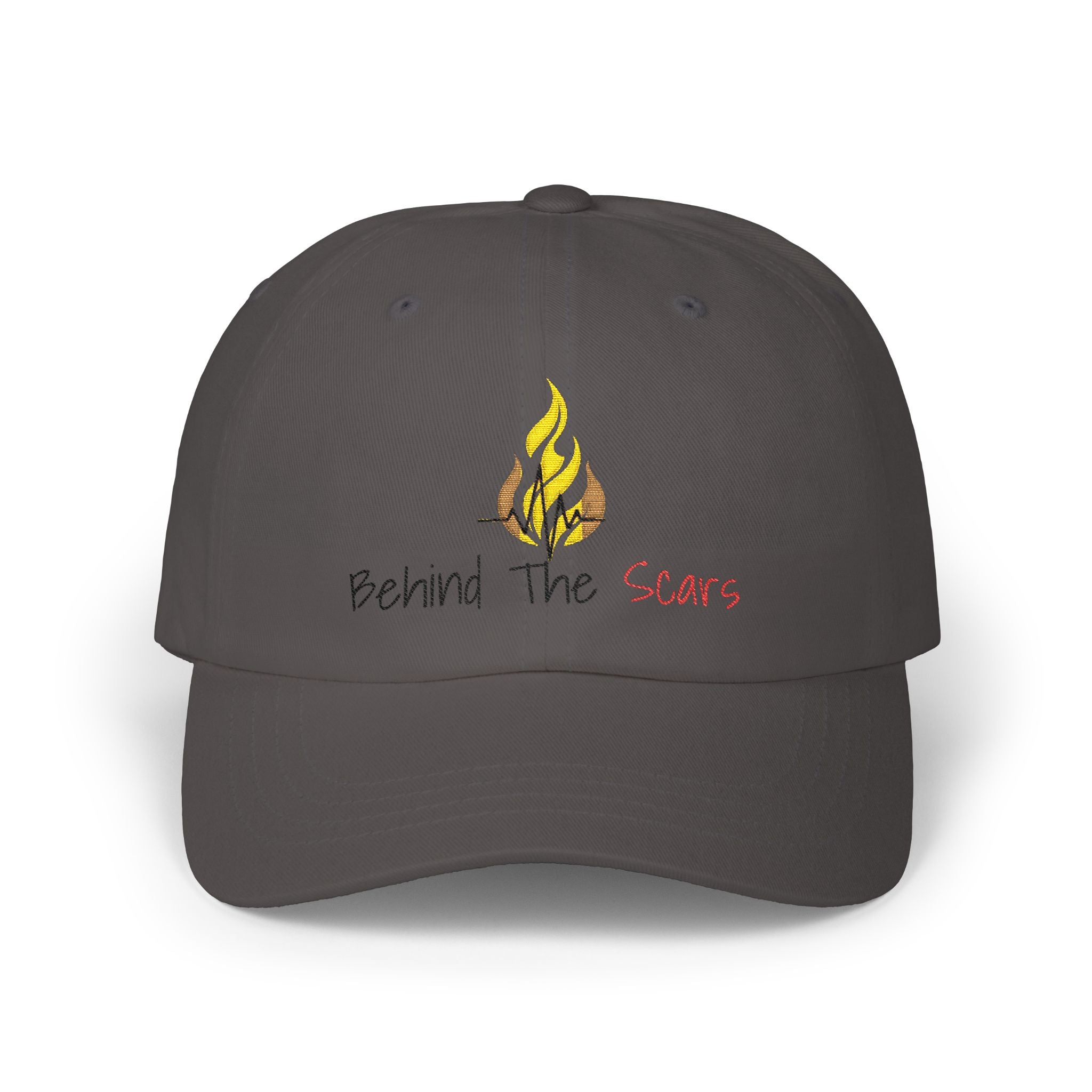 Dad Cap — Behind The Scars Flame Embroidered Hat