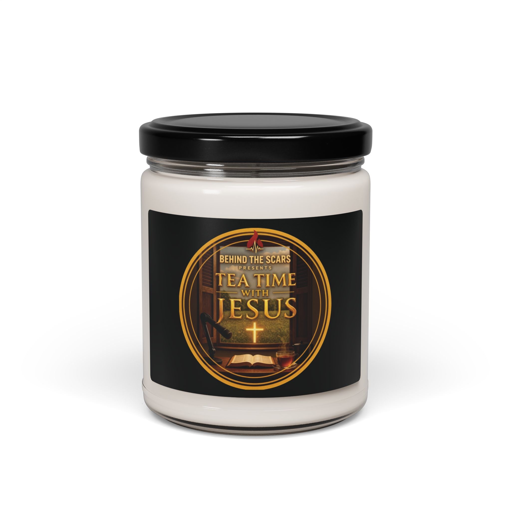 Tea Time with Jesus — 9oz Scented Soy Candle