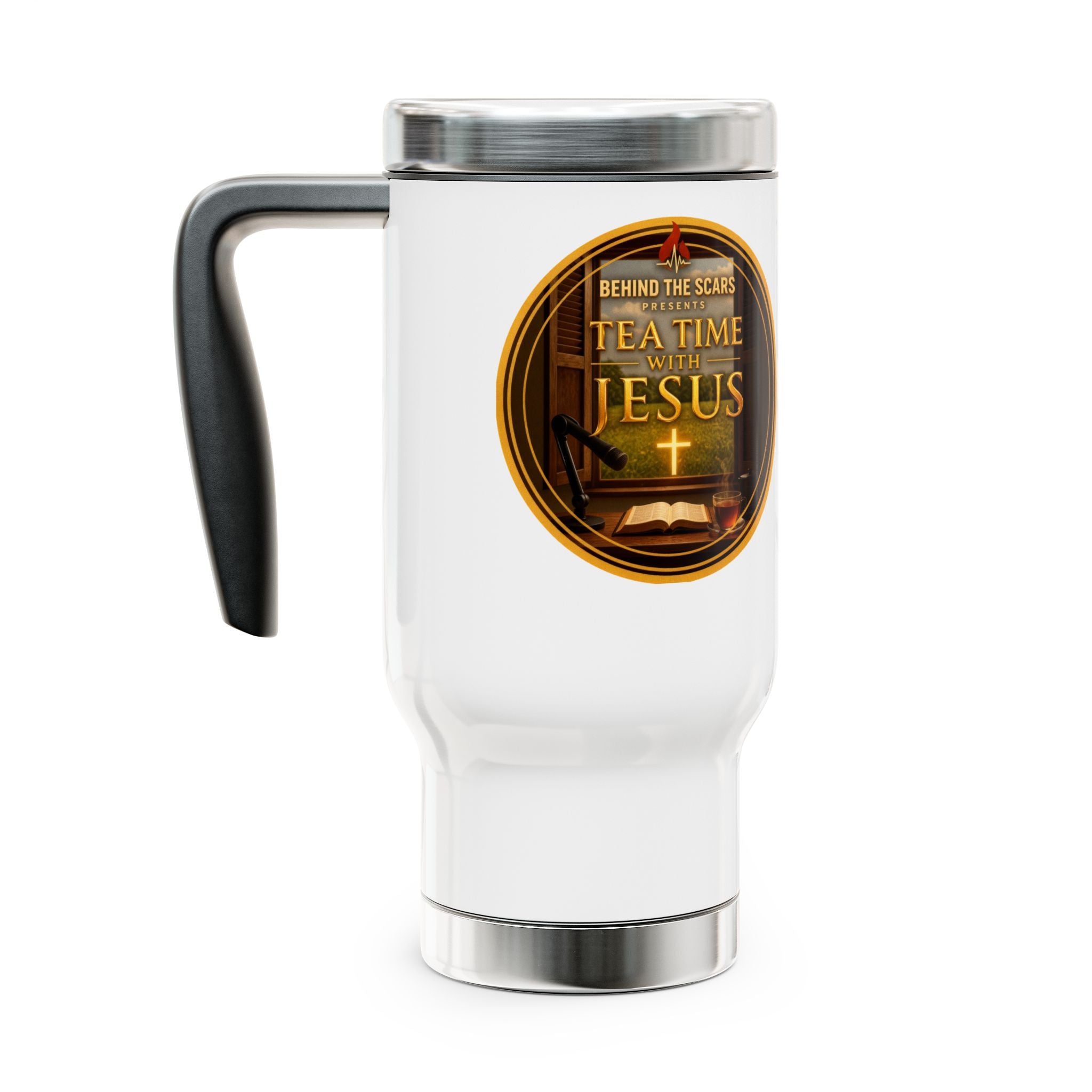 Teatime with Jesus Travel Mug