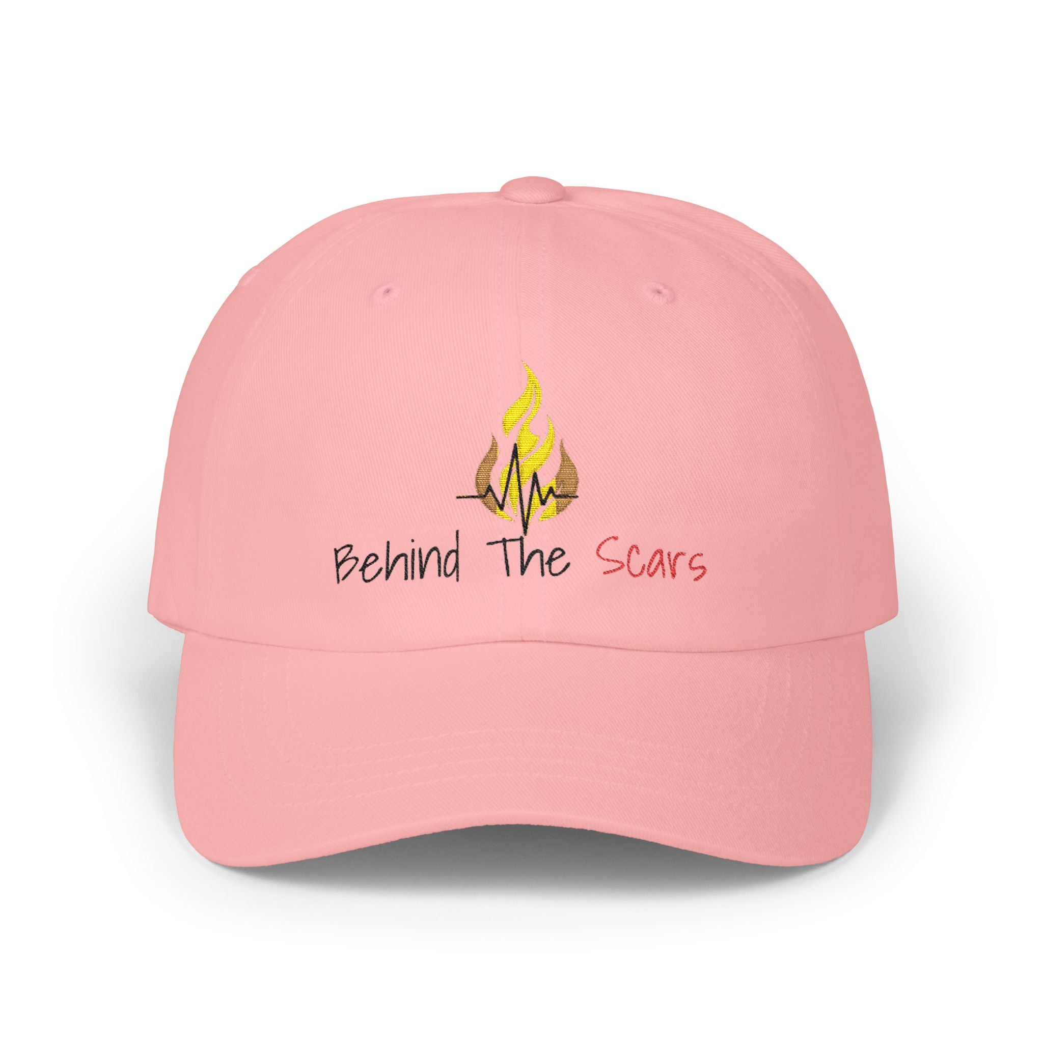 Dad Cap — Behind The Scars Flame Embroidered Hat