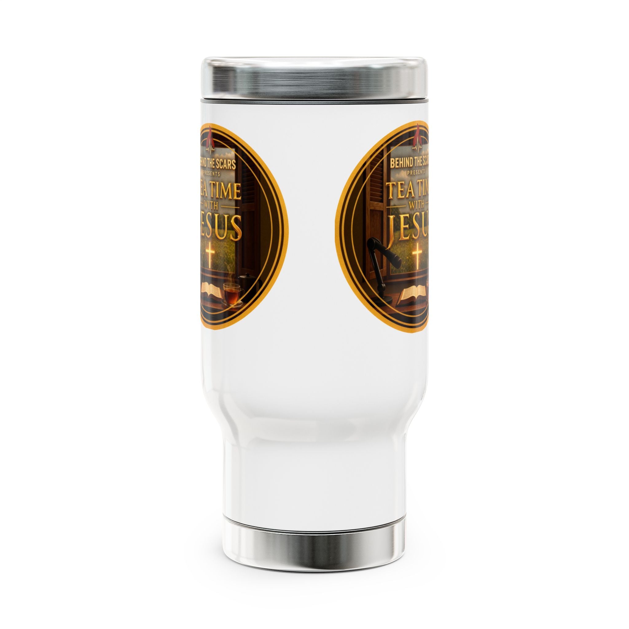 Teatime with Jesus Travel Mug