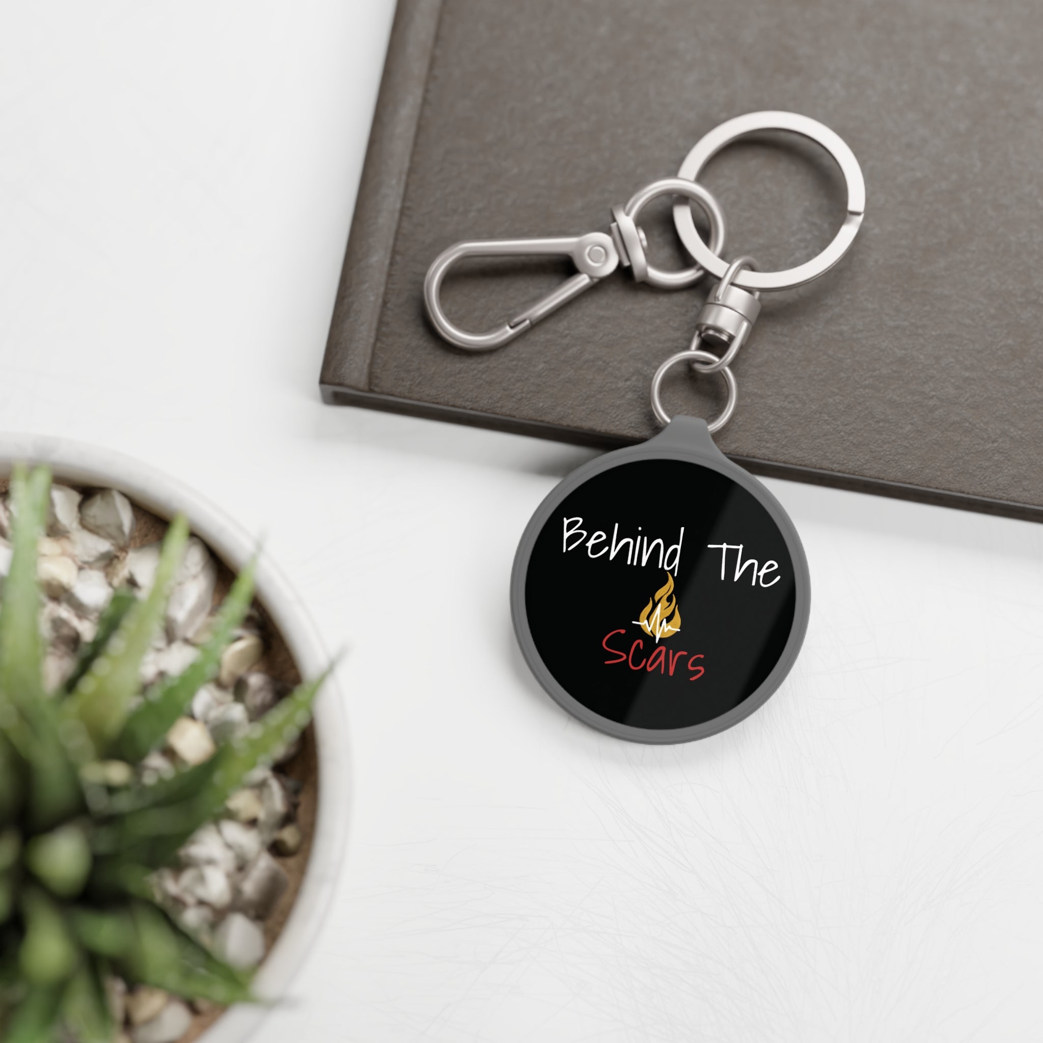 Keyring Tag — "Behind The Scars" Keychain