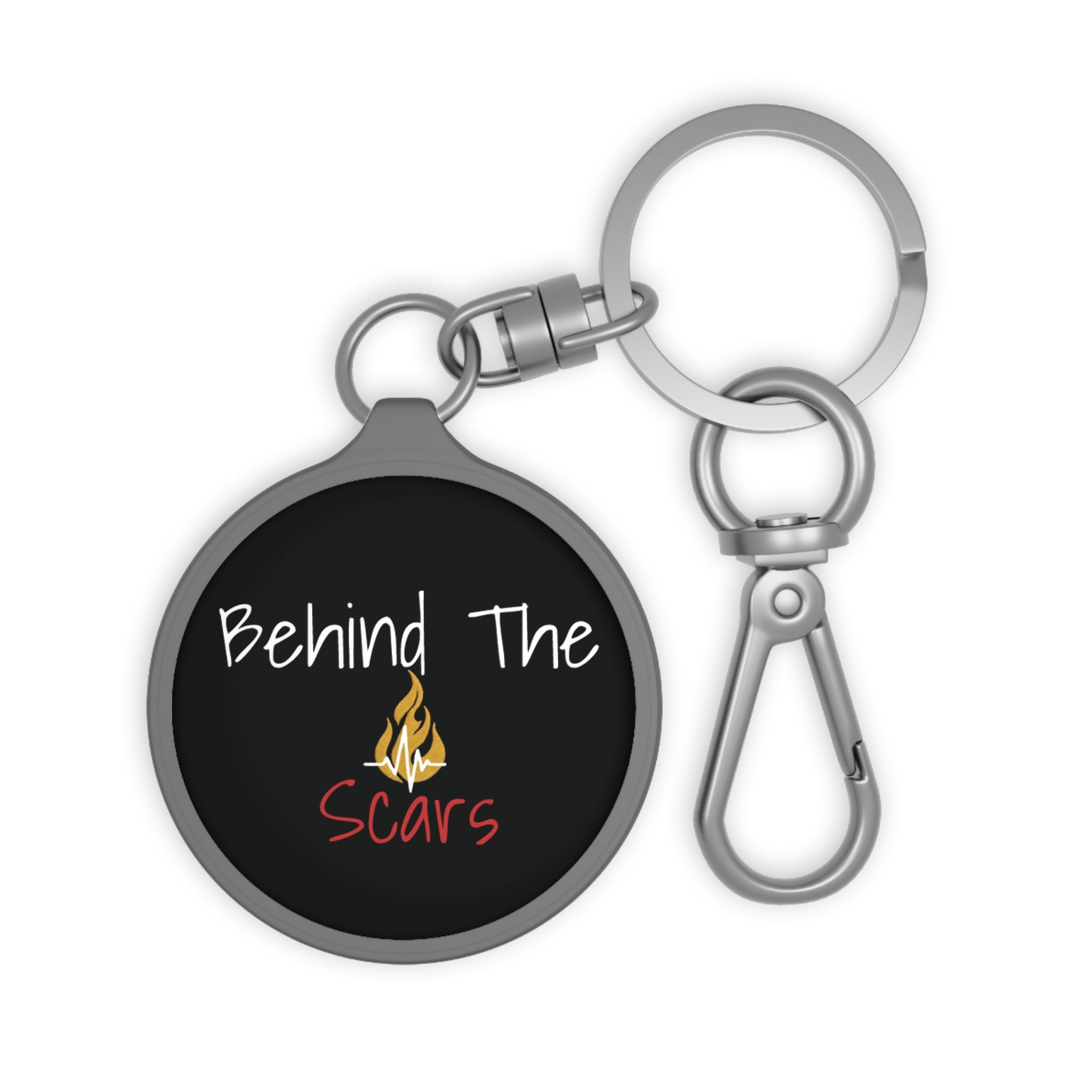 Keyring Tag — "Behind The Scars" Keychain