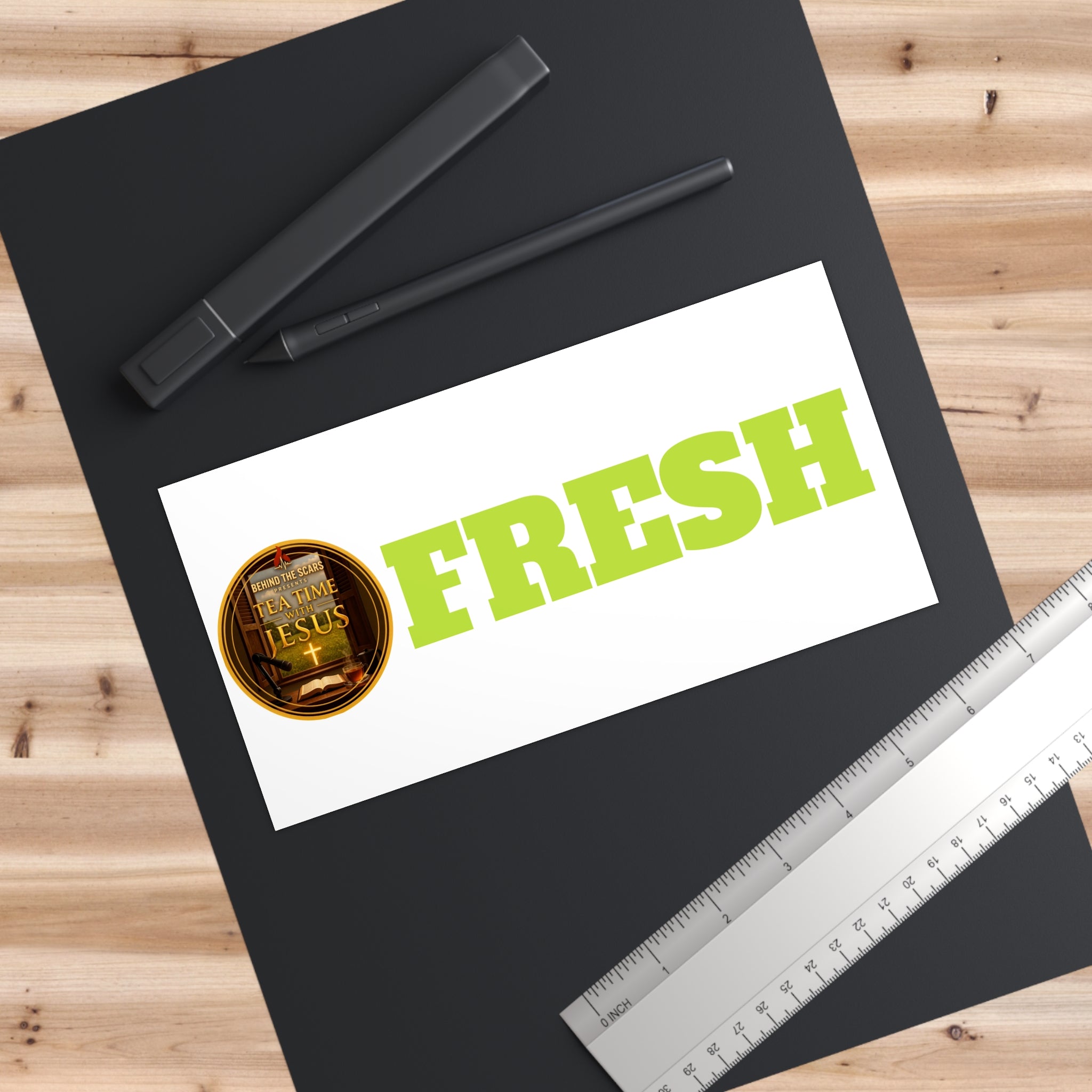 Tea Time With Jesus Bumper Stickers