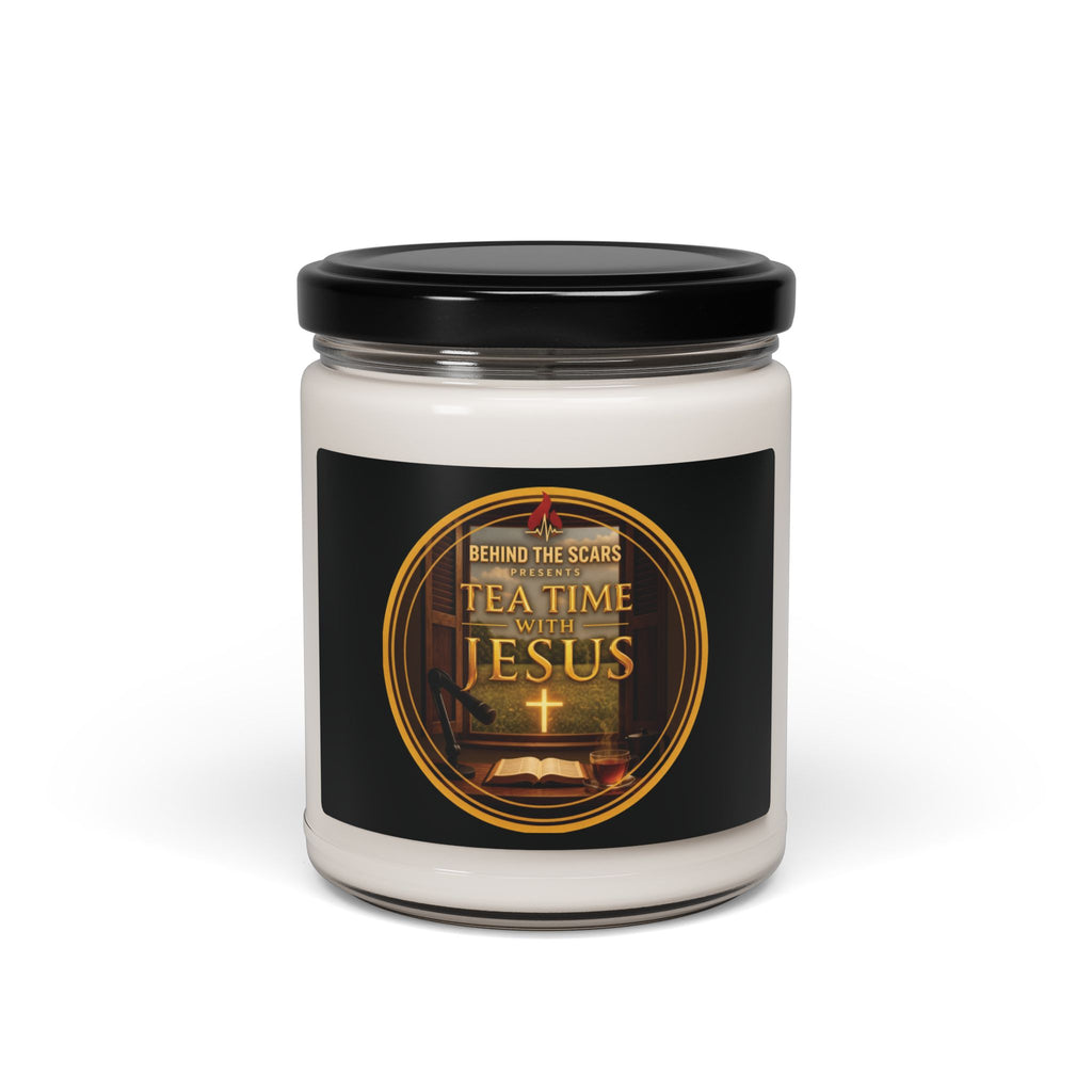 Tea Time with Jesus — 9oz Scented Soy Candle