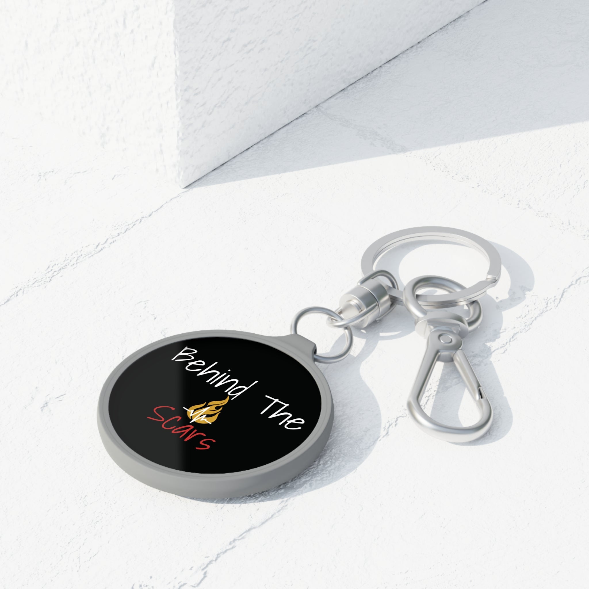 Keyring Tag — "Behind The Scars" Keychain
