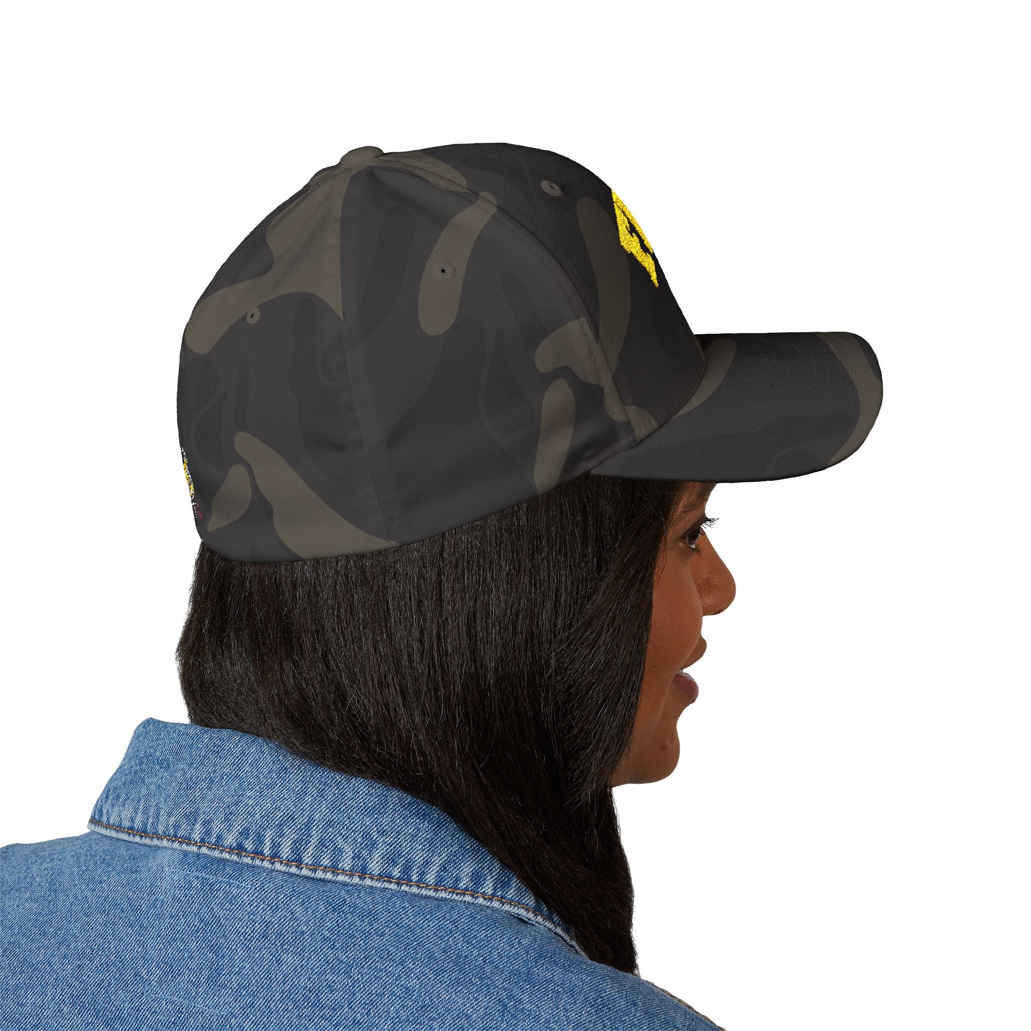 Fresh Embroidered Baseball Cap — Yellow 'FRESH' Design