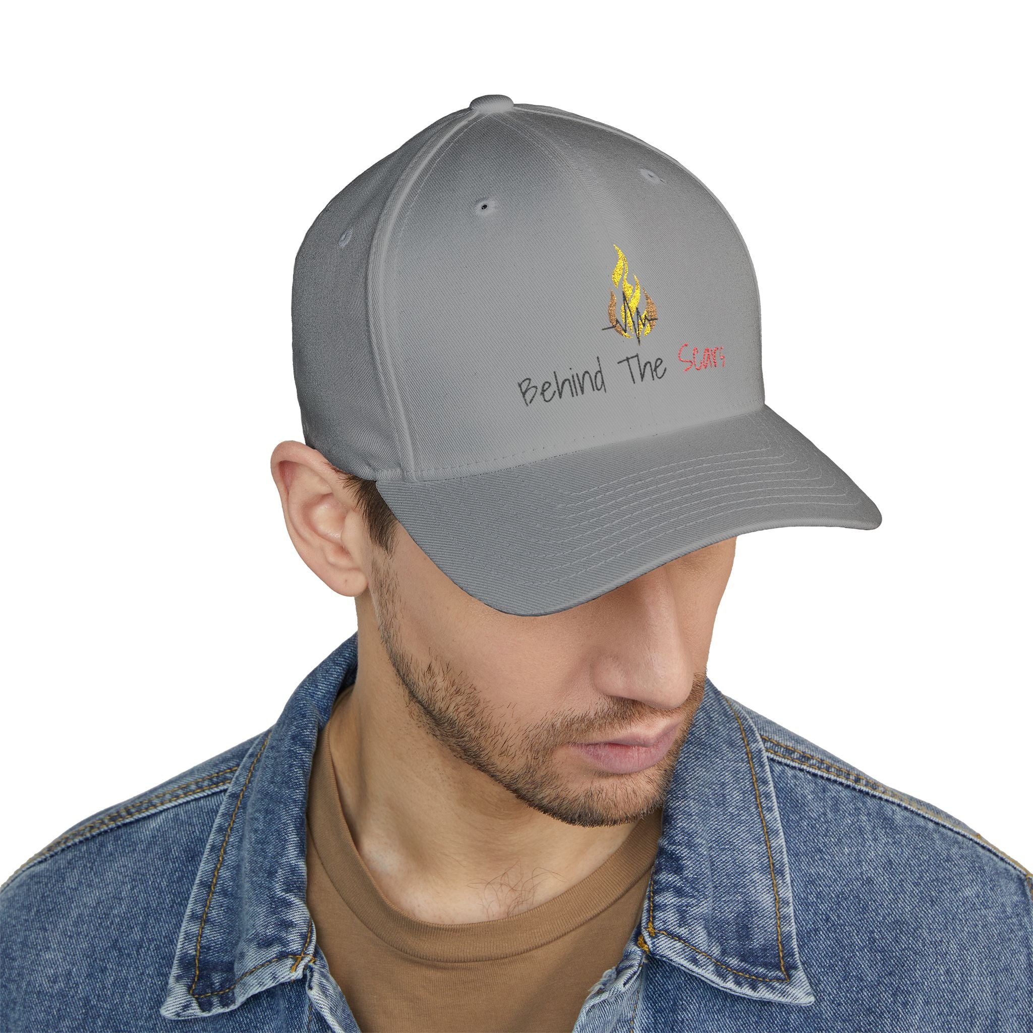 Behind The Scars Embroidered Baseball Cap