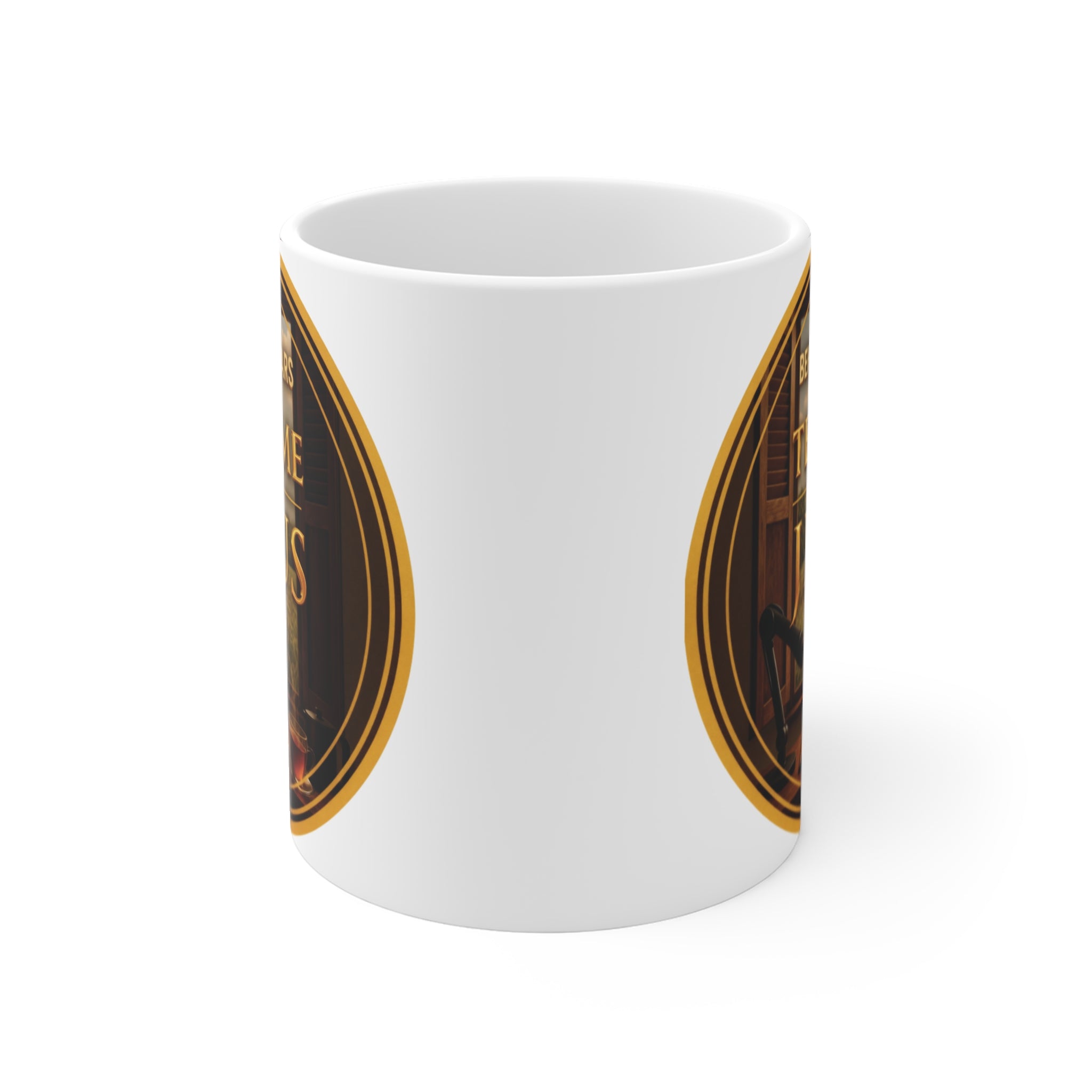 Tea Time with Jesus White Mug